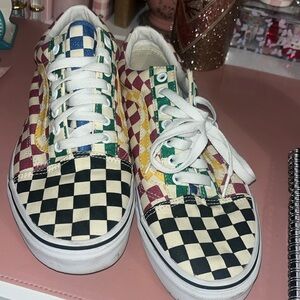 Checkered Vans Sneakers